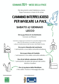 Cammino interreligioso a Lecco per la Pace