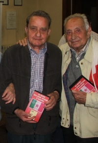 Mario Cerati con il partigiano barziese Giancarlo Salvi, scomparso nel 2022