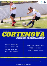 CORTENOVA: APERTE LE ISCRIZIONI AL SUMMER FOOTBALL CAMP